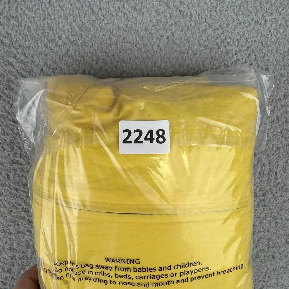 Ralph Lauren Women Medium Vest Hooded Yellow‎ Windbreaker Lined Vintage Rare - Picture 14 of 14